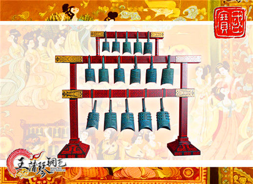 16件套系編鐘、編磬、特鐘、特磬，堂廟祭典用品